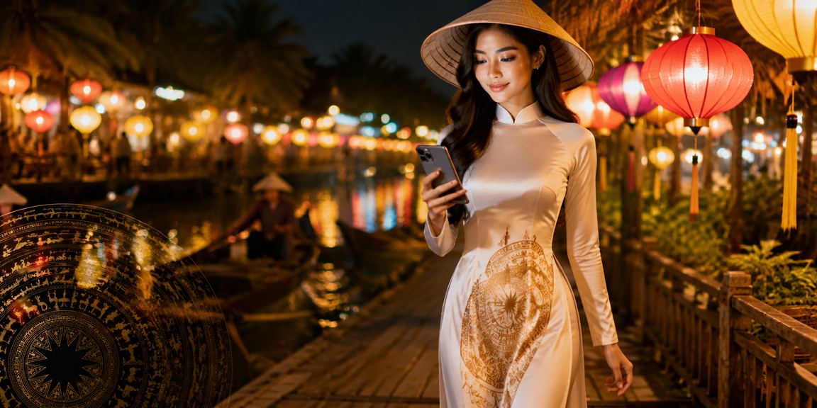 Cảnh cá cược casino trực tuyến tại Việt Nam về đêm
