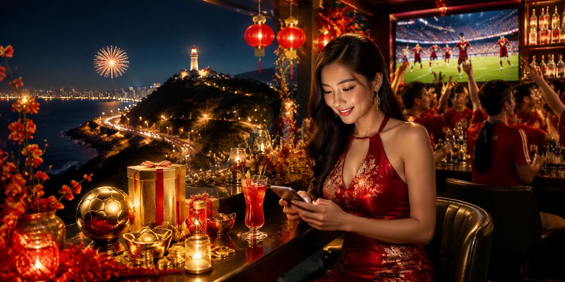 Người dùng chơi casino trên điện thoại trong không khí lễ hội Tết tại Vũng Tàu